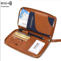 Voyager Series – RFID Protected Passport Cover Holder & Travel Wallet | Premium Leather Passport & Card Wallet for Men & Women. 
