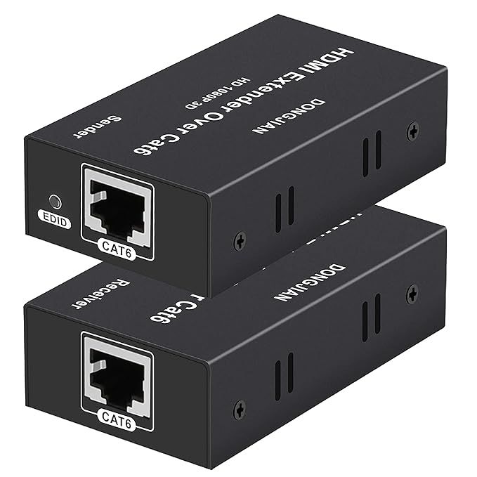 HDMI Range Extender HDMI to RJ45 Network Cable Extender Converter 1080p up to 60m Extender for HDTV PS4 STB 4K 2K