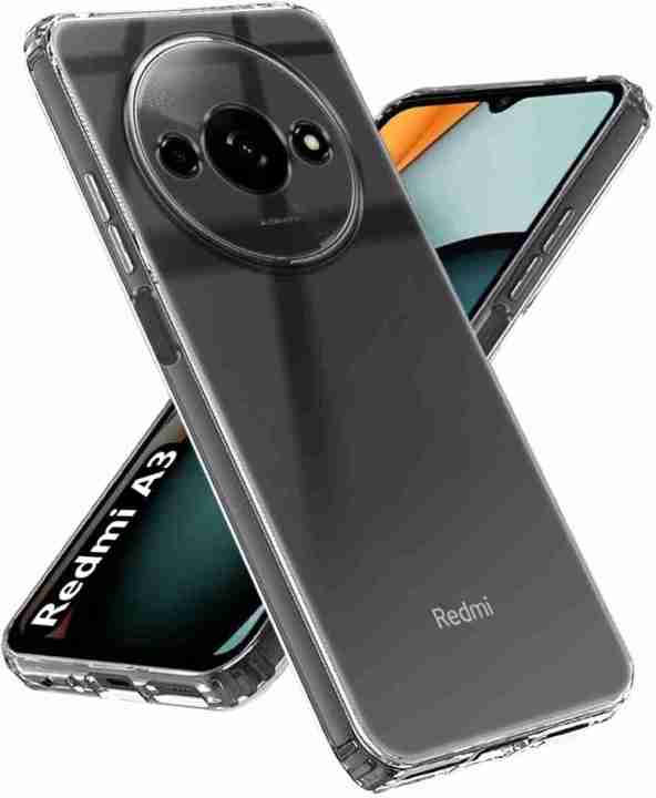 Back Cover For Redmi A3x / A3 (2024) Clear Transparent Shock-Proof Protective Case With Camera Lens Protection