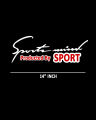 Sport Mind Car Sticker - 14 Inch (Black / White). 