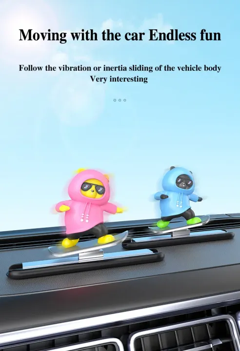 2024%20New%20Dashboard%20Car%20Ornaments%20Skateboard%20Bear%20Sliding%20Bear%20-%20Image%204