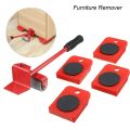 (5 in 1) Heavy Furniture Move Tool Transport Lifter Shifter Moving Kit Slider Remover Rolling Wheel Corner Mover Set For Moving House Cabinet Sofa Bed Desk. 