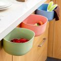 Plastic trash bin kitchen cabinet door hanging trash bin trash can wall mounted trash bin bathroom toilet waste storage bin. 