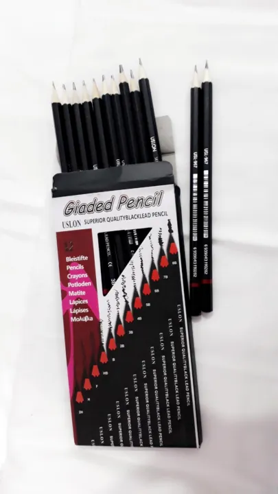 Giaded%20Degree%20USLON%20Black%20LED%20Pencills,%20Special%20Sketching%20Drawing%20Pencils,%20(%20HB,%20F,%20B,%202B,%203B,%204B,%205B,%206B,%207B,%208B,%20H,%202H%20),%20(Set%20of%2012%20Pencils)%20-%20Image%204