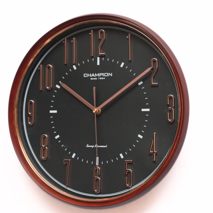 Champion Wall Clock With Black Dial