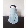 Niqab Patti, Sky Blue, Half Niqab, Hlaf Veil, Niqab Patti, Niqab, Hijab,. 