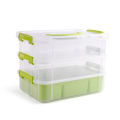 Lego storage box tool classification box toy building blocks small particle parts compartment drawer tea set storage box. 