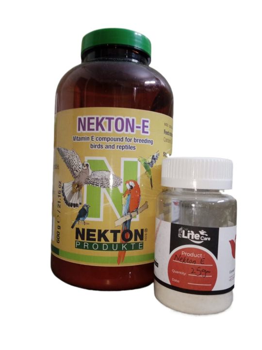 NEKTON E in Loose & Company Packing Vitamin E compound for breeding for birds and reptiles Best Vitamin E Formula For Bird Fertility IMPORTED ( Germany )
