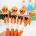 Halloween gifts for kids prizes cute pumpkin skeleton boxing pen creative with light ballpoint pen stress relief toy pen. 