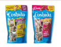 Coshida crunchy and creamy – Salmon, beef or chicken flavored cat treats with cheese 70g.. 