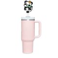Compact Cute Panda Straw Tips Covers Dust-Proof Good Sealing Straw Cover Cap Party Supplies Straw Tips Lids for Stanley 10mm Straw. 