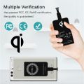 Qi Wireless Charging Receiver For iPhone 7 6s Plus 5s Micro USB Type C Universal Fast Wireless Charger For Samsung Huawei Xiaomi. 