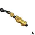 Gold Color Pixiu Brave Troops Strand Temperature Change Color Lucky Energy Pendant Necklace Men Or Women. 