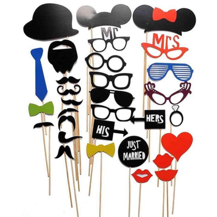 Photo Booth Party Prop Pack of 12 Best Quality