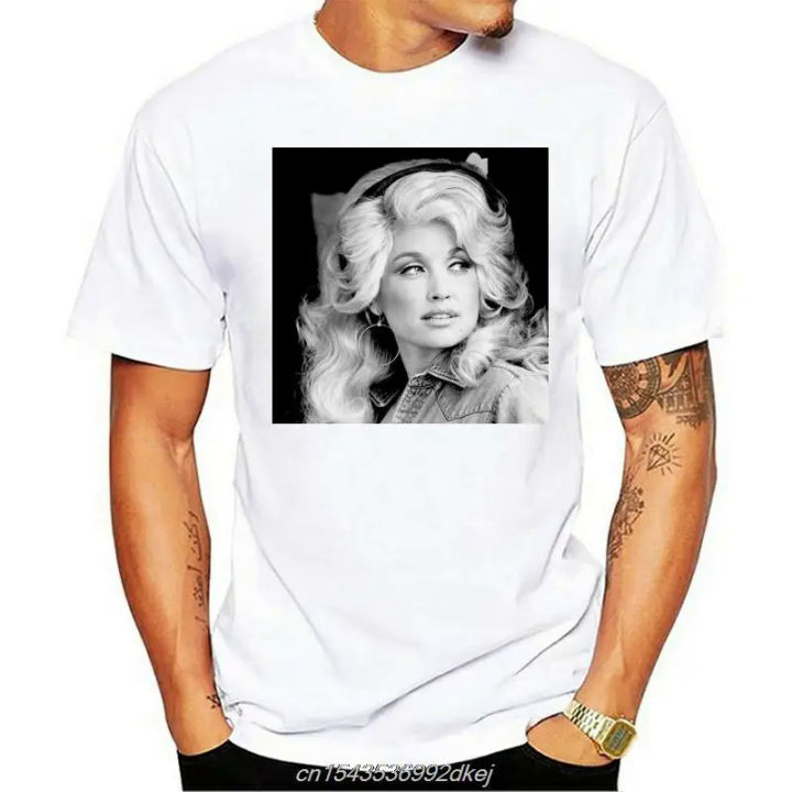 Dolly Parton Vintage Tops Tee T-Shirt Black Cotton S-XXL T-shirt Fashion Classic Style Men Women Cartoon Casual Short