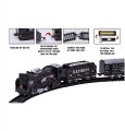 Black Train and Train Set Battery Operated Toy Set for Kids, Medium Size with Headlight Toy Train for Kids by New Barat (13 Pcs). 