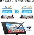 UGEE 15.4 inch Drawing Tablet with Screen，143% sRGB UE16 Computer Graphics Tablet with Full-Laminated Screen 8+1 Hot Keys 16K Level Pressure Battery-Free Stylus，Drawing Pad for PC/Windows/Mac/Android. 