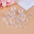 17Pcs/Set 1:12 Dollhouse Miniature Transparent Tableware DIY Pretend Play Toys. 