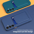 For Samsung Galaxy A05s Wallet Card Slot Silicone Back Cover For SamsungA05s GalaxyA05s Camera Shockproof Portable Card Case Soft Shell. 