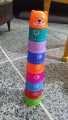 Toys Stacking Cups for Education Learning and Fun Rainbow Cups Stacking Tower Mini Bear Toy Gifts. 