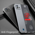 (Free Tempered Glass)Biruiqu For Realme C11 2021 Shockproof Anti Slip Soft TPU Sandstone Matte Back Case Cover. 