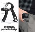 Hand Gripper Adjustable Resistance Automatic Counting Non-Slip Hand Grip Strength Trainer Fingers Wrist Forearm Exerciser Workout Gear Home Gym Exercise Equipment. 