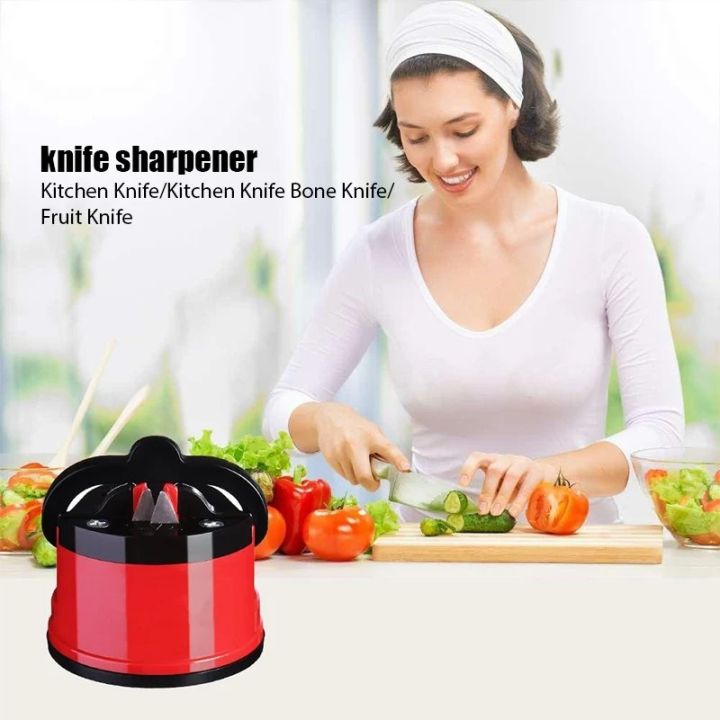 Knife Sharpener with Suction Base | Professional Kitchen Knife Sharpening Tool