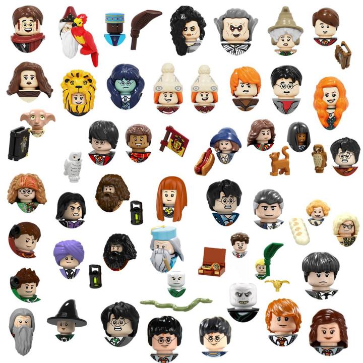 Movie Mini Doll Harri Action Figures Building Block Head Bricks Toy for Children Kid Gift for Boy Model Magic Animal Owl