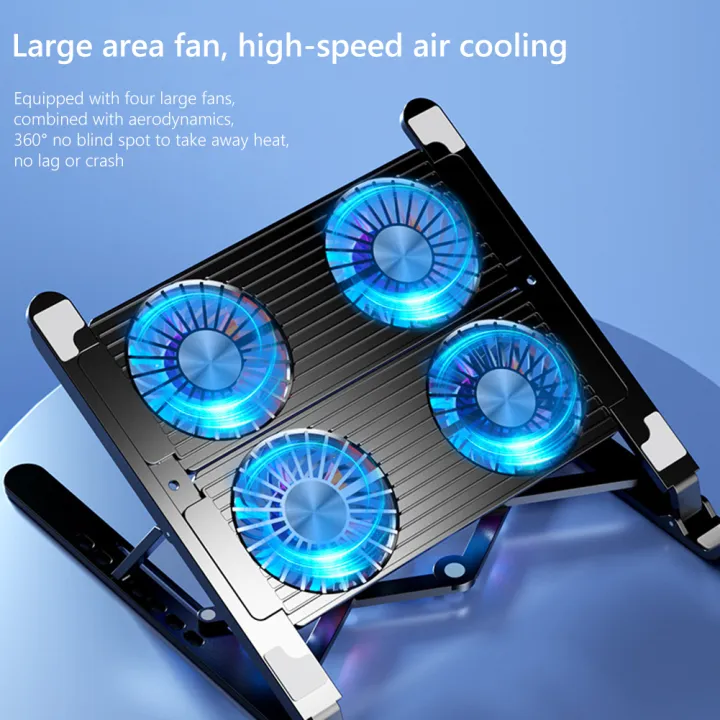 New%20Laptop%20Cooler%20Base%20Stand%20Foldable%20Laptop%20Cooling%20Pad%20Portable%20Adjustable%20Notebook%20Stand%20for%2011-17.3%20Inch%20with%202/4%20Fans%20-%20Image%203