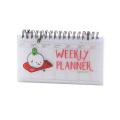 Cute Daily Planner Weekly Day Plan Time Organizer Stuff Notebook Spiral Agenda. 