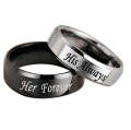 Customized Couple Name Ring 2 Rings With Individual Gift Box Packing (Perfect Gift To Send Your Wife , Husband , Fiance Or Any One). 