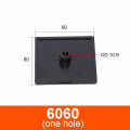 【New Arrivals】10PCS Black Nylon Aluminum Profile End Cap Cover Plate for 2020/2040/3030/4040/4080/4545/5050/6060/100100 EU Aluminum Extrusion. 