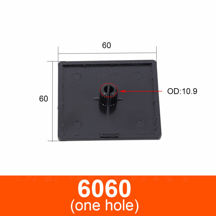 【New Arrivals】10PCS Black Nylon Aluminum Profile End Cap Cover Plate for 2020/2040/3030/4040/4080/4545/5050/6060/100100 EU Aluminum Extrusion
