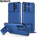 Quiberk for Samsung Galaxy S21 FE 5G Phone Case Slide Camera Cover Kickstand Hard Shockproof Armor Back Casing. 