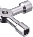 Meter Box Key Gas Key Meter Key 4-Way Multi-Functional Utilities Key for Electric Cupboard Cabinet Opening Key (Silver). 