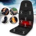Back Massager Shiatsu Massage Seat Cushion Deep Kneading Self 4 Vibrations Relieve Muscle Soreness for PU Leather. 