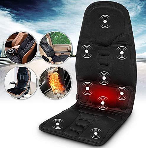 Back Massager Shiatsu Massage Seat Cushion Deep Kneading Self 4 Vibrations Relieve Muscle Soreness for PU Leather