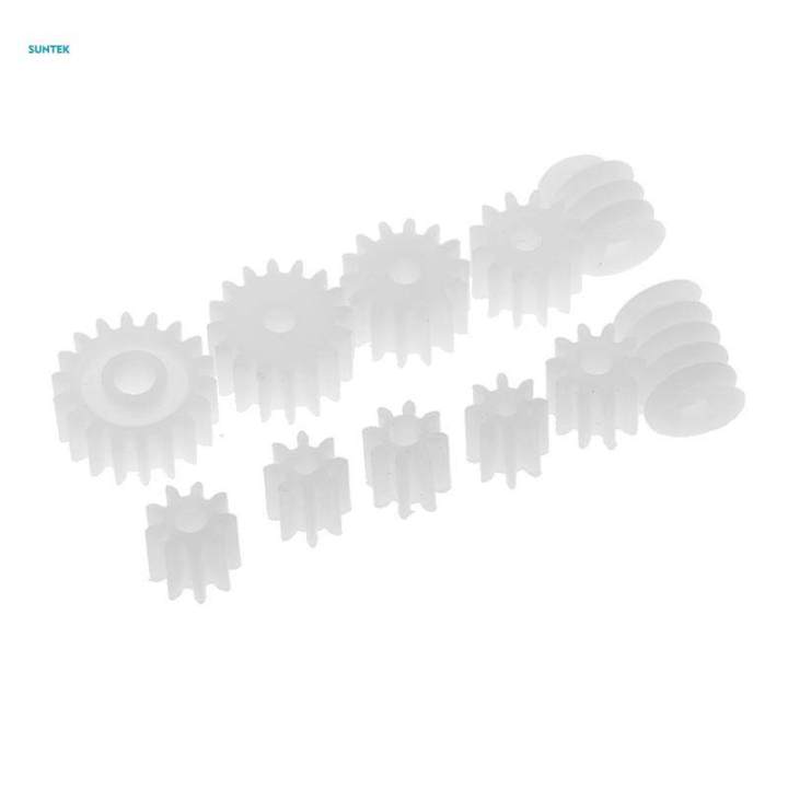 3x11 Pieces/Set Assorted Plastic Gears Worm Car Toy Models Parts Accessories