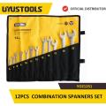 UYUSTOOLS YOZ12S11 2PCS  COMBINATION SPANNERS SET. 