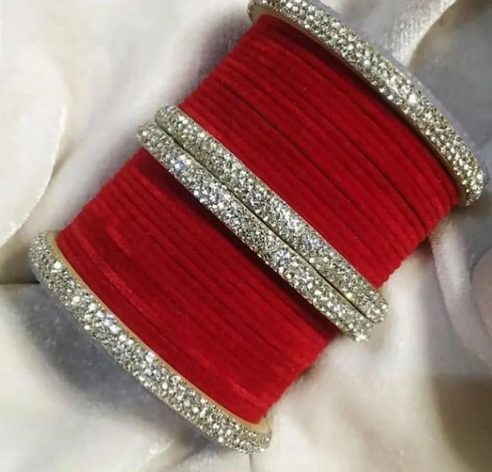 Pack%20of%202%20velvet%20churiyan%20-%20ladies%20bangles%20set%2024%20piece%20of%20velvet%20churiya%204%20piece%20of%20rinestone%20churiya%20luxury%20set%20beat%20for%20wearing%20-%20Image%202
