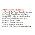 For EDP 30Pin TN IPS LCD Screen Display Type-C - Compatible Driver Control Board (1366x768). 