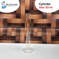 50ml Graduated Cylinder, Borosilicate 3.3 Glass, Single Metric Scale, IwakiPyrex. 