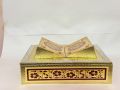 Handmade Wooden Quran Box with Carving Art - Perfect for Wedding Gifts | Wall-Mounted Quran Box | Islamic Muslim Gift Holder for Home Decorative - Unique Selection of Holy Quran Rahal Box | Ramadan Decorations Items Low Price | Wooden Krafts - RED. 