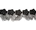 black lace per yard laces for clothes ,fancy lace designers lace for dress. 