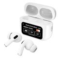 A9 Airpods Pro 2nd Generation - Touch Airpods Pro - ANC/ENC Noise Cancelling Reduction Earbuds - Super High Quality Ambie Headset - Digital Touch Screen Airbuds - LCD Display Headphone - Smart Touch Control Bass Sound - TWS Bluetooth Wireless Earbud. 