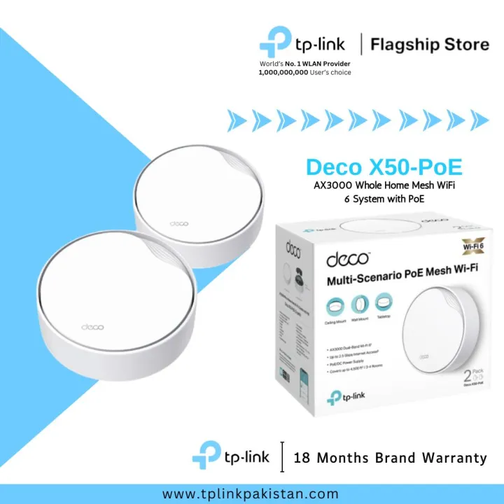 TP-Link%20Wi-Fi%20Deco%20X50%20PoE%20(%201%20Pack%20/%202%20Pack%20/%203%20Pack%20)%20AX3000%20%20Dual%20Band%20Gigabit%20Whole%20Home%20Mesh%20WiFi%206%20System%20with%20PoE%20-%2018%20Months%20Brand%20Warranty%20-%20Image%203
