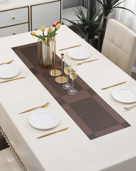 PVC%20Table%20Runner%20%E2%80%93%2012x54%20inch%20Waterproof,%20Non-Slip,%20Washable%20Table%20Mat%20%E2%80%93%20Stain%20Resistant%20&%20Easy%20to%20Clean%20for%20Dining,%20Kitchen,%20Dressing%20Tables"%2030x135%20cm%20-%20Image%204