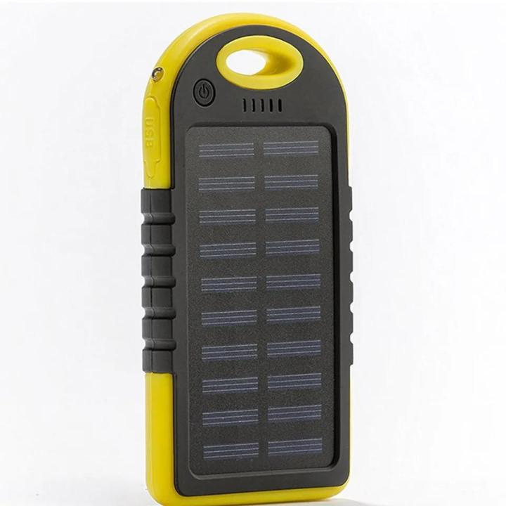 6000mAh Polymer Battery Solar Power Bank Waterproof Solar Camping Portable Mobile Phone Charging Station
