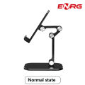 Energy - ENRG Desktop Foldable Mobile Phone Stand Holder Multi Position Movements For All Smartphone And Tablet Live Broadcasting_Tiktok Video Black. 