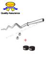 Pack of 2 5ft Chrome Curl Bar Weight Bar Curl Iron Rod Home Gym & Wrist Band. 